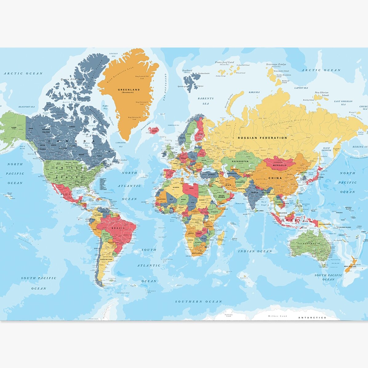Affiche « Carte du monde »