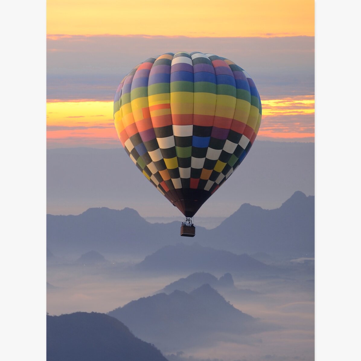 Affiche « Ballon à air chaud »