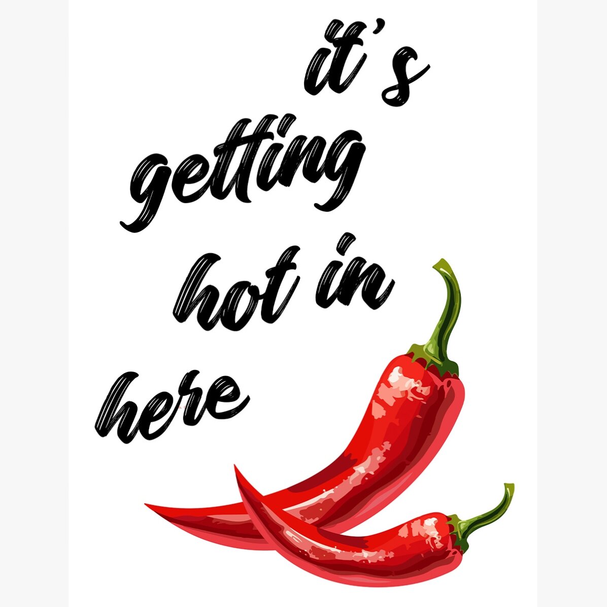 Affiche « Il commence à faire chaud ici »