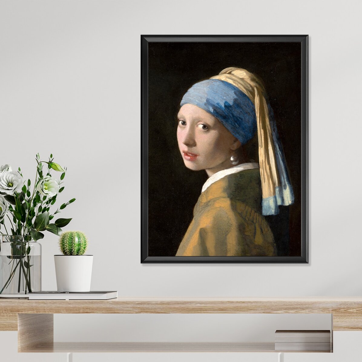 Affiche : Johannes Vermeer, La Jeune Fille à la perle, 1665