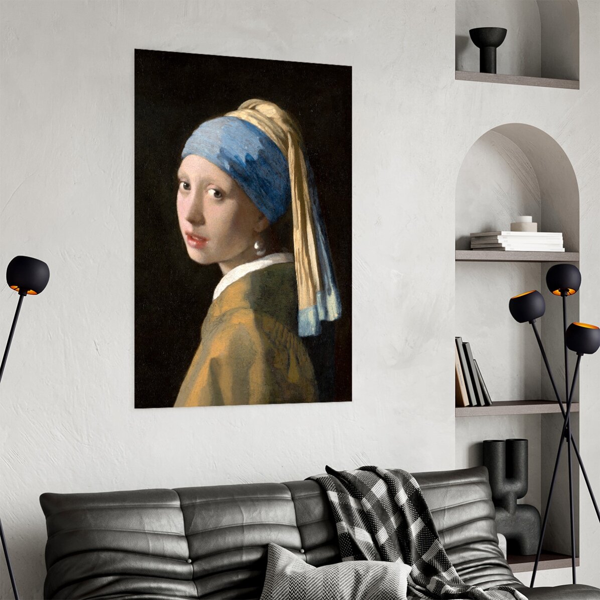 Affiche : Johannes Vermeer, La Jeune Fille à la perle, 1665