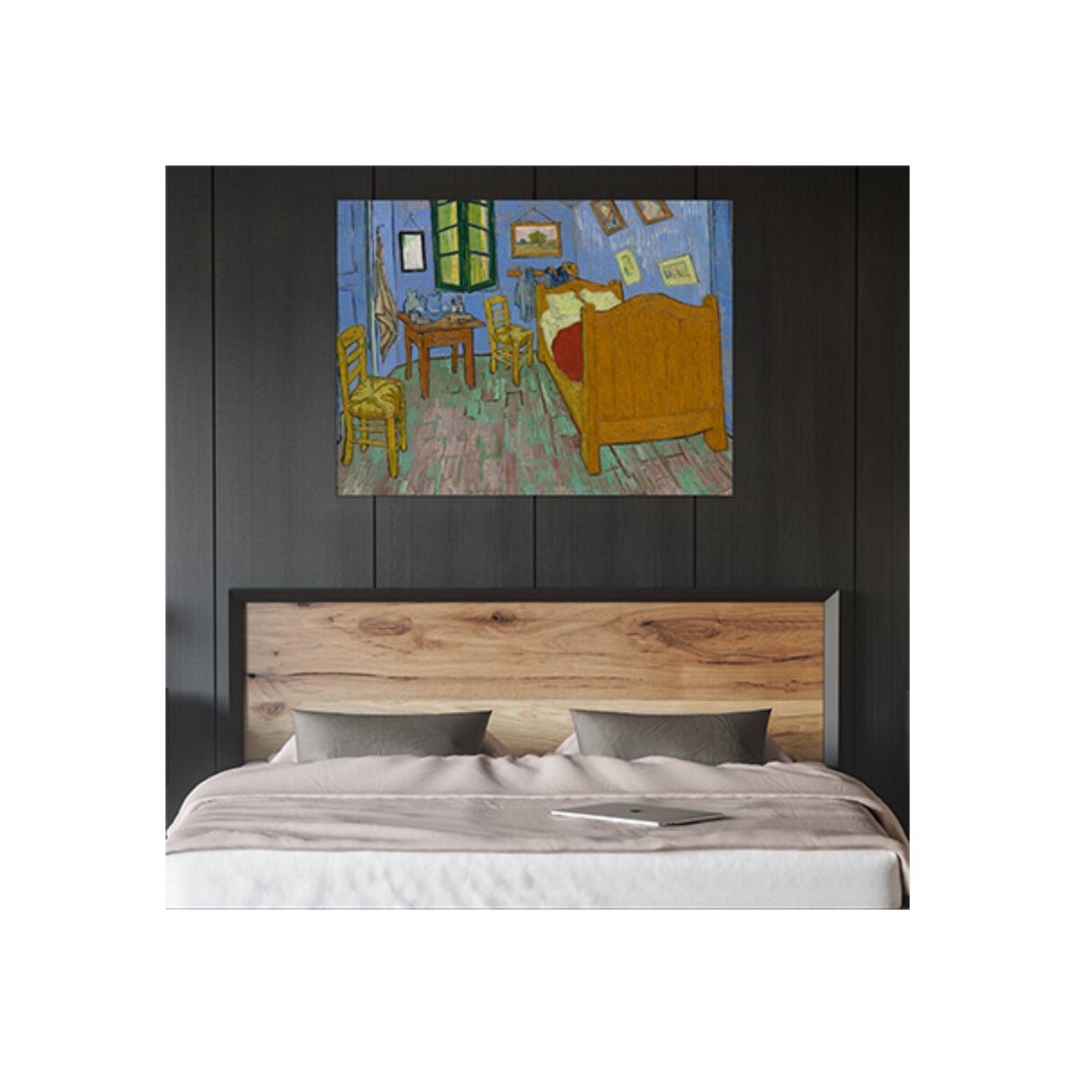 Affiche au format paysage - Vincent van Gogh - La chambre à coucher, 1889