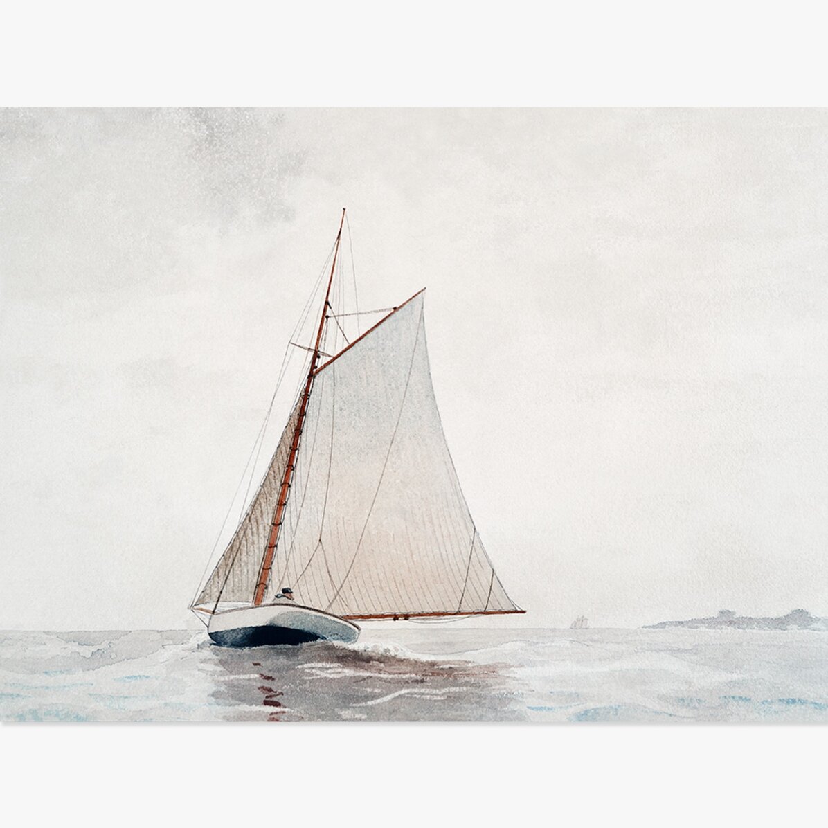 Affiche au format paysage - Winslow Homer - Au large de Gloucester, 1880