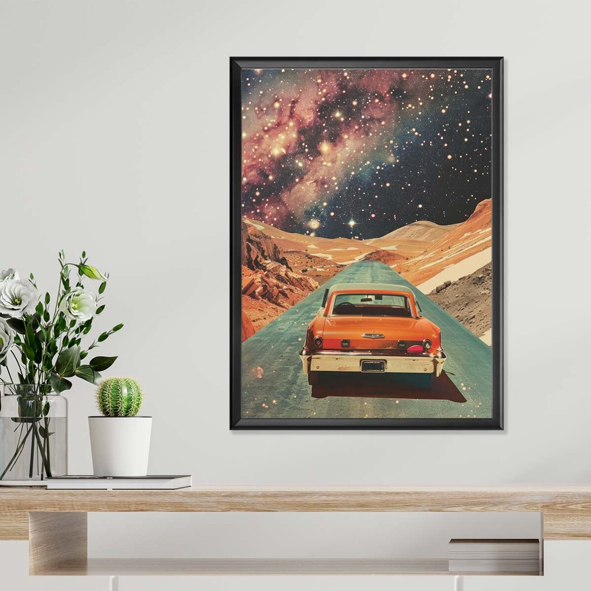 Affiche « Une voiture parmi les étoiles »
