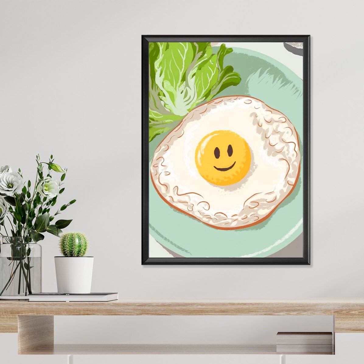 Affiche « Œuf aux yeux joyeux »