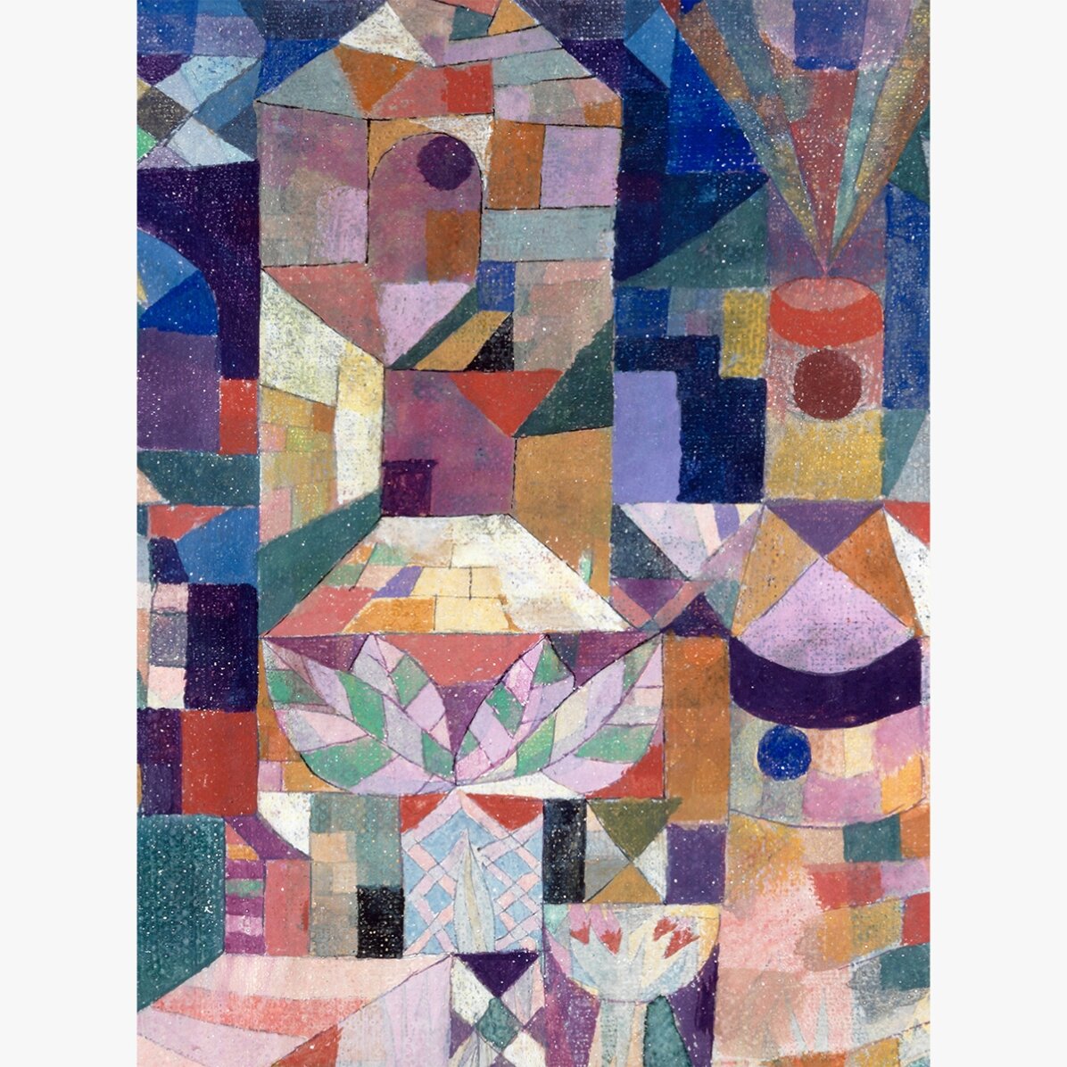 Affiche de Paul Klee, Burggarten, 1919