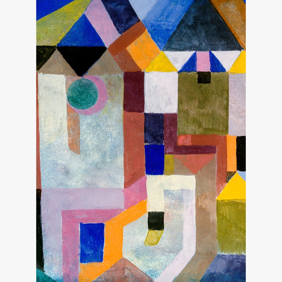 Affiche de Paul Klee, « Colorful Architecture », 1917
