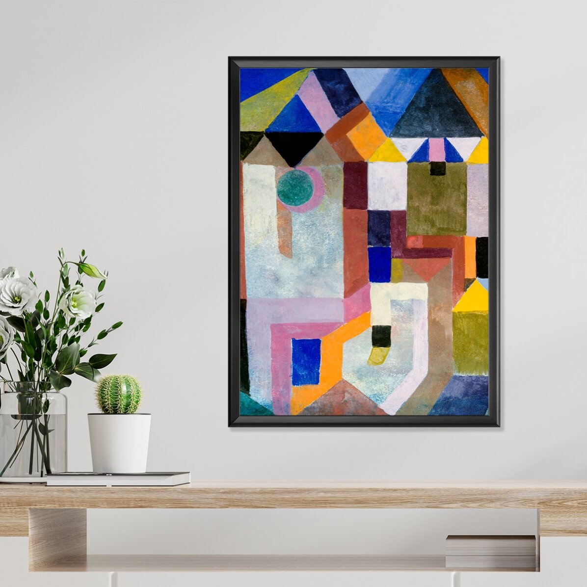Affiche de Paul Klee, « Colorful Architecture », 1917
