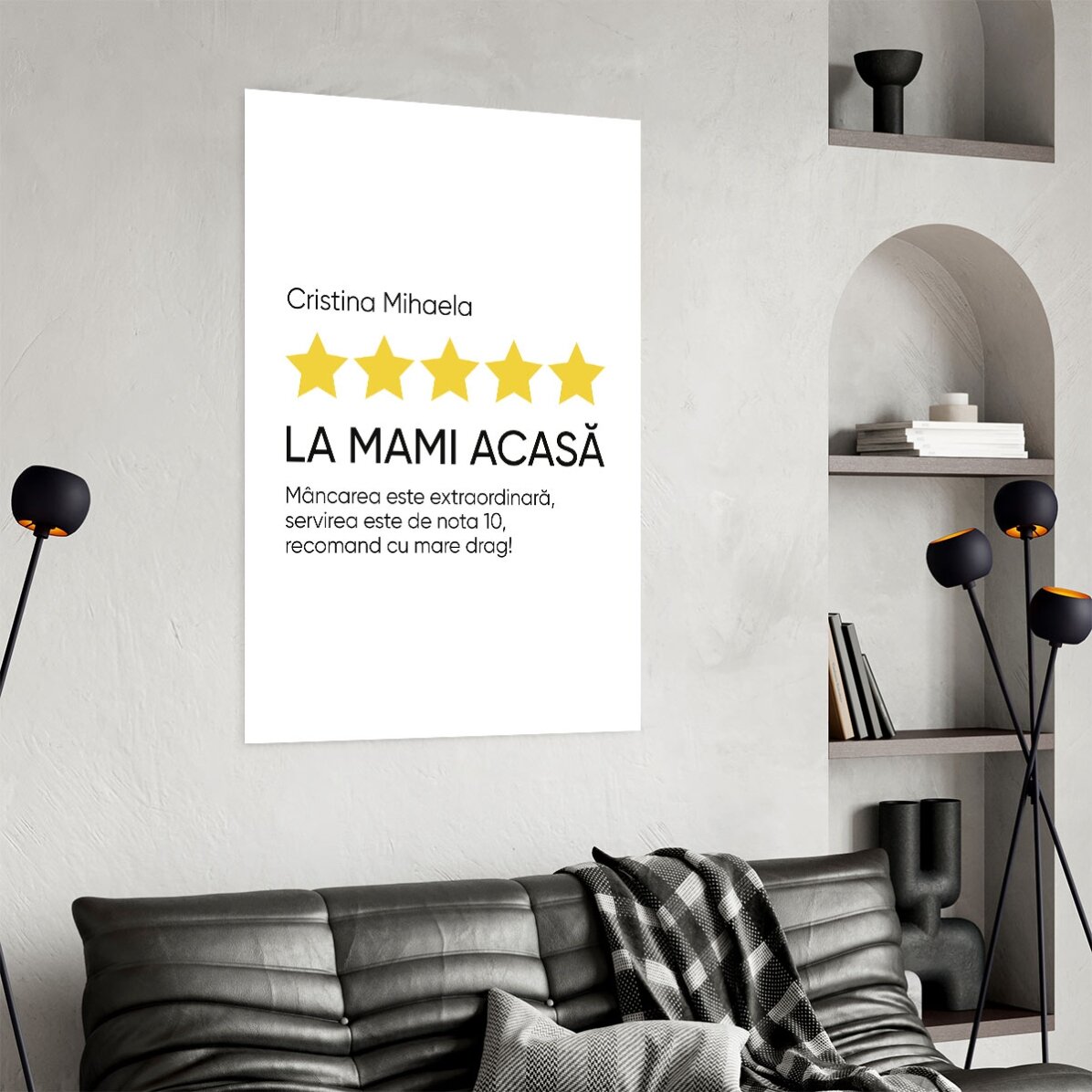 Affiche personnalisée avec texte - Avis