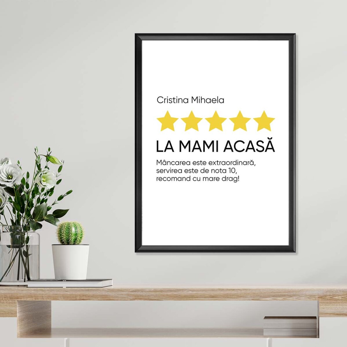 Affiche personnalisée avec texte - Avis