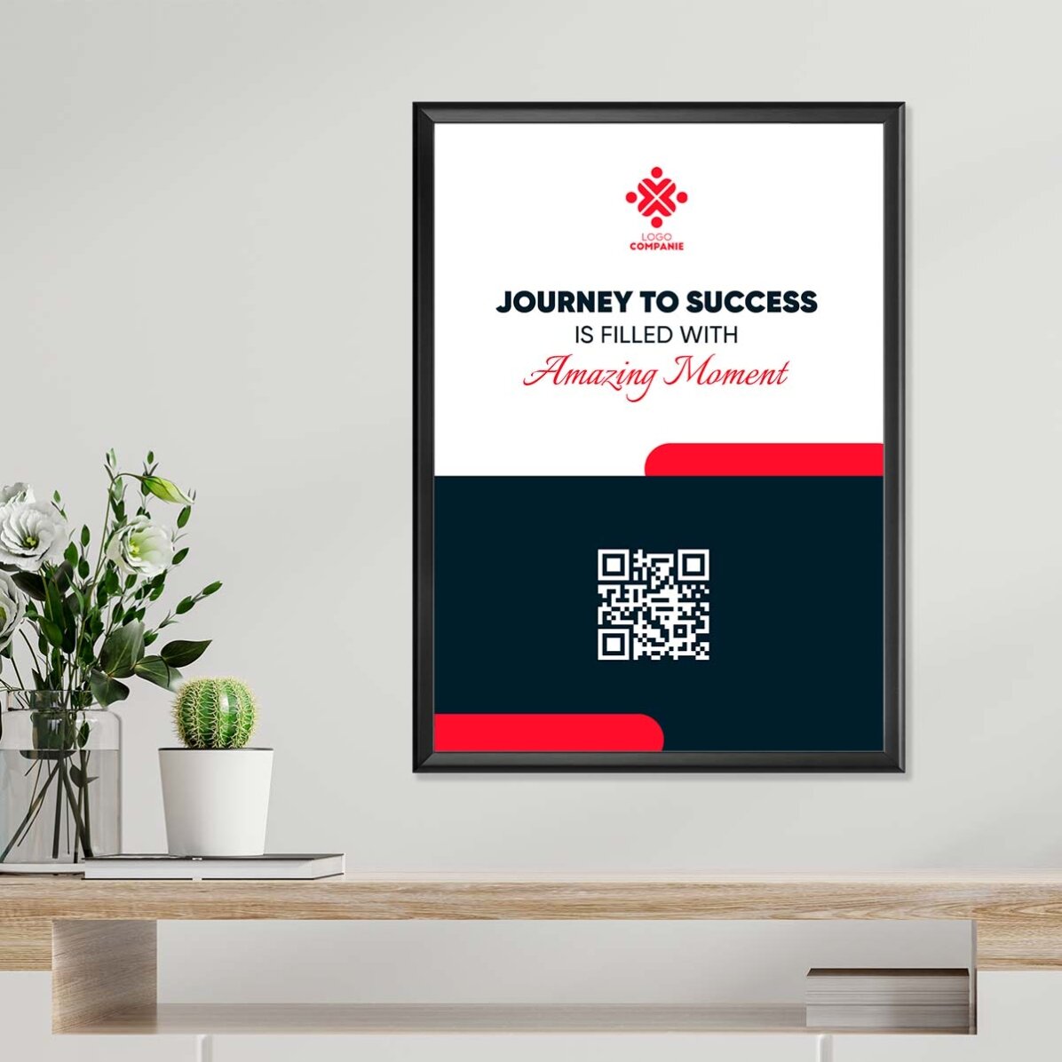 Affiche personnalisée avec texte et logo - Journey