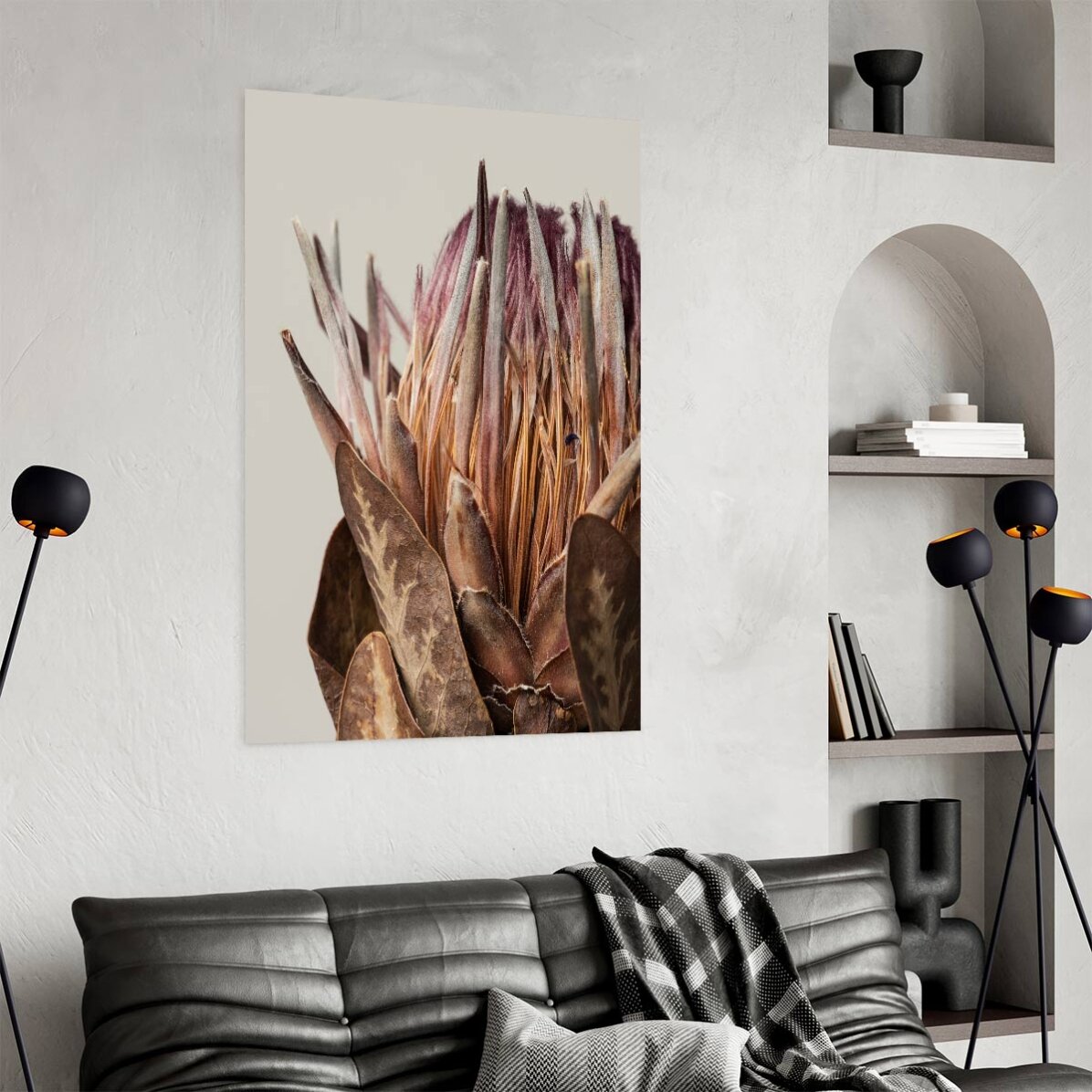 Affiche « Protea rose »