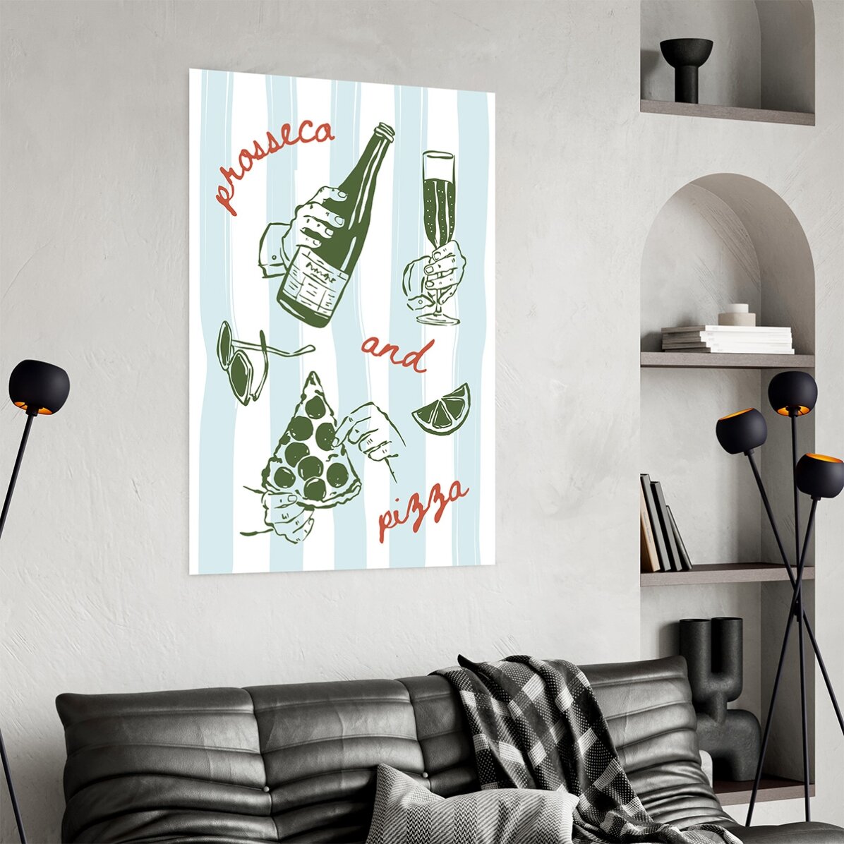 Affiche « Prosecco & Pizza »