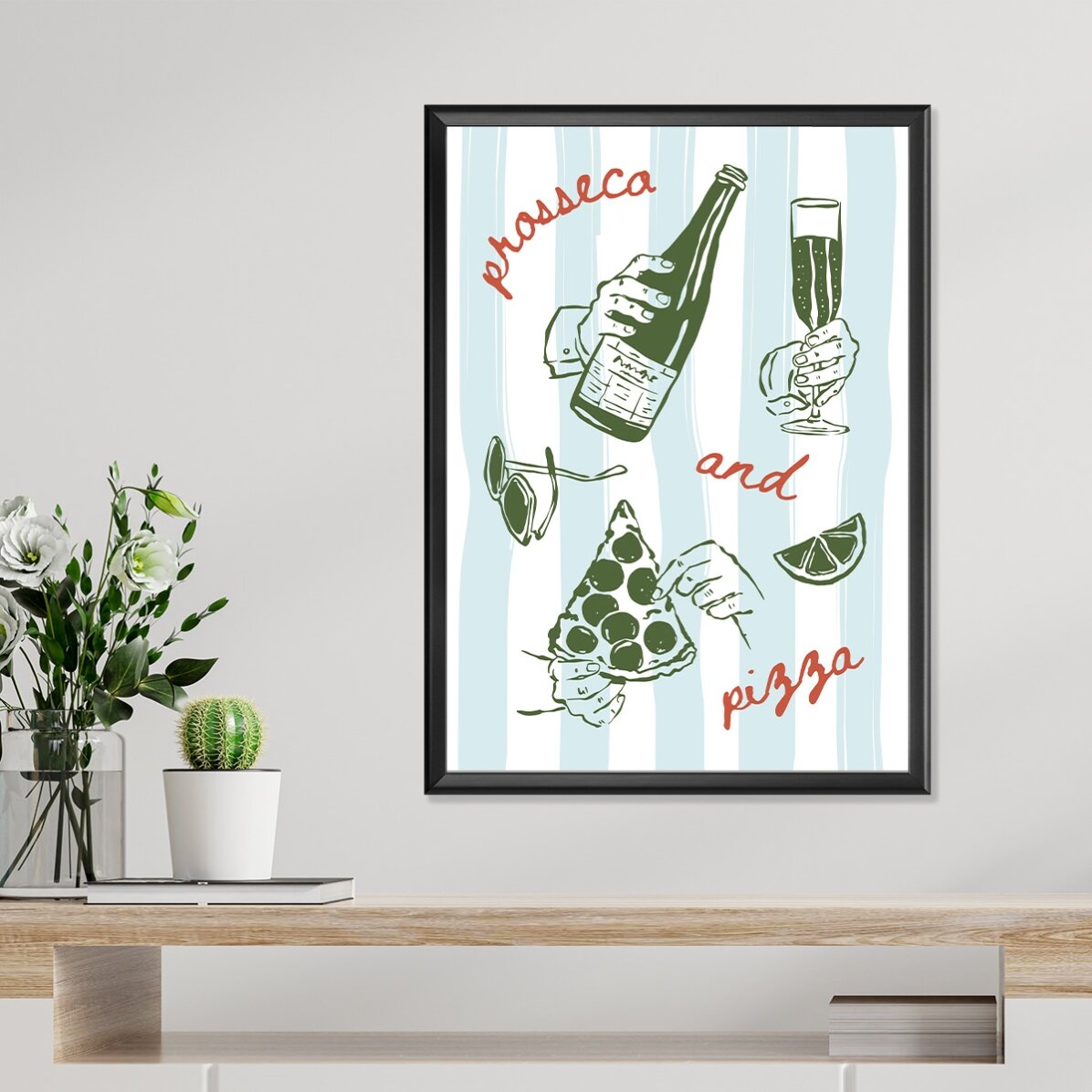 Affiche « Prosecco & Pizza »