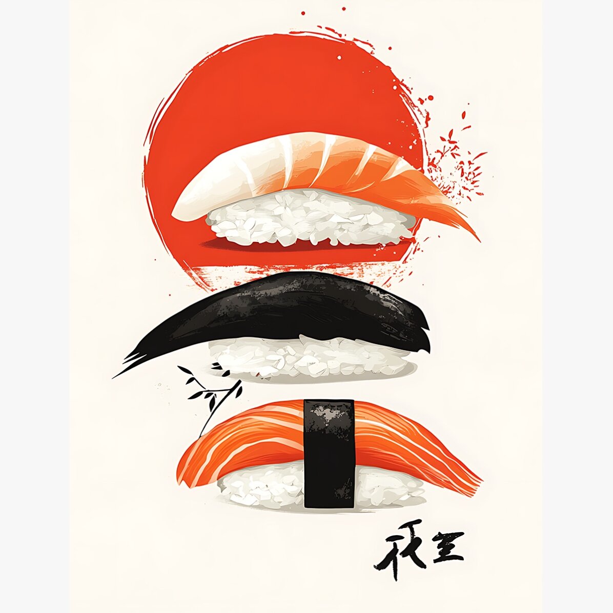 Affiche « Sushi art »