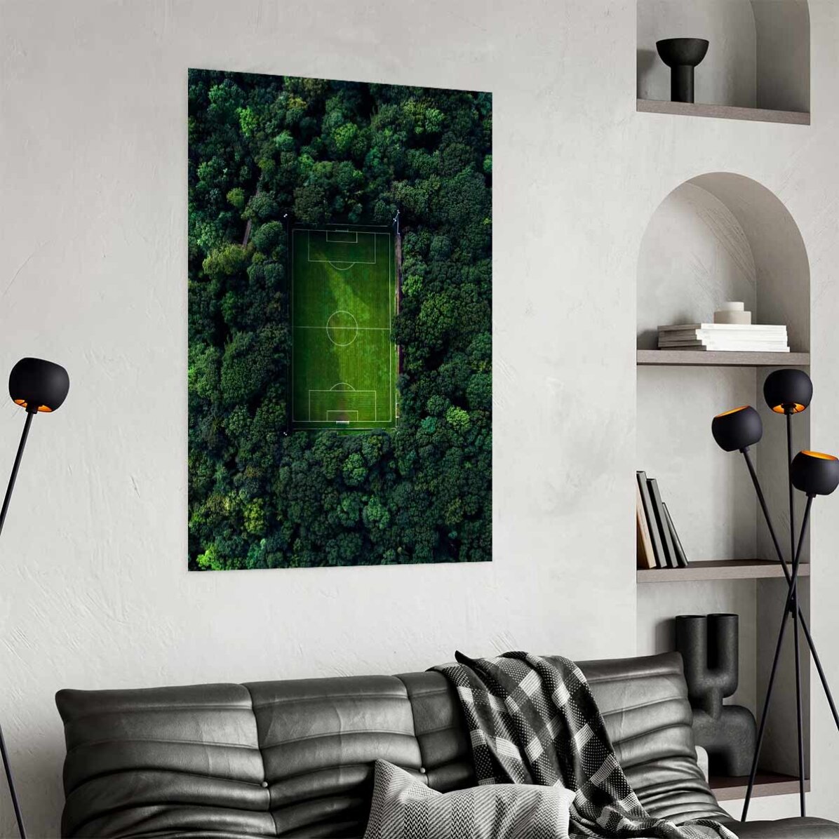 Affiche « Terrain de football »