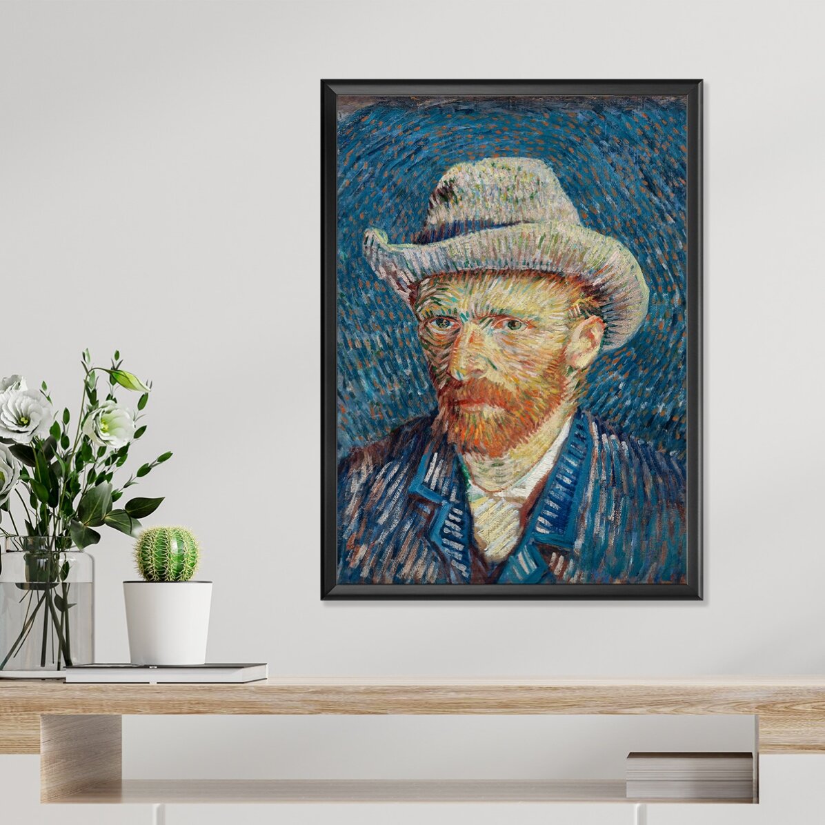 Affiche de Vincent van Gogh, « Autoportrait au chapeau de feutre gris », 1887