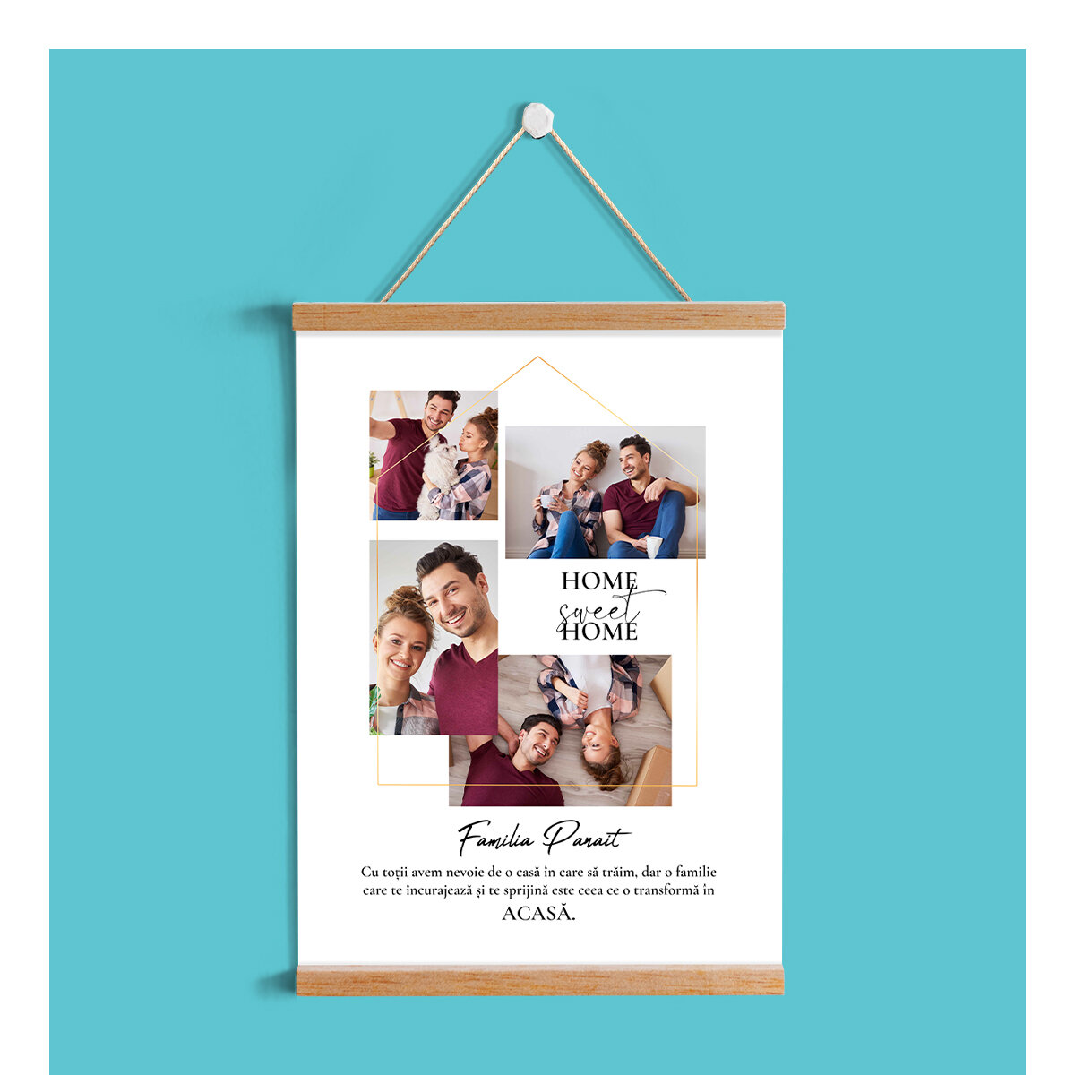 Affiches personnalisées avec crochets