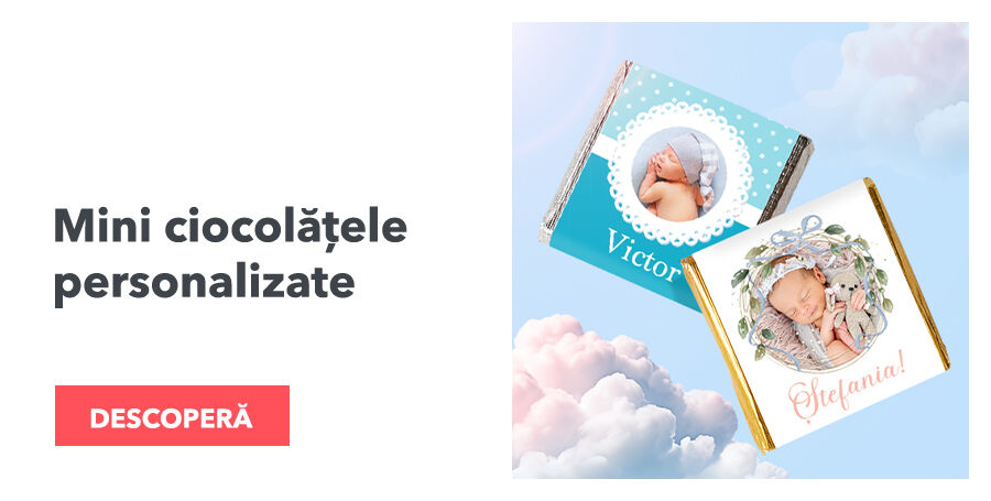 Mini-chocolats personnalisés pour un baptême