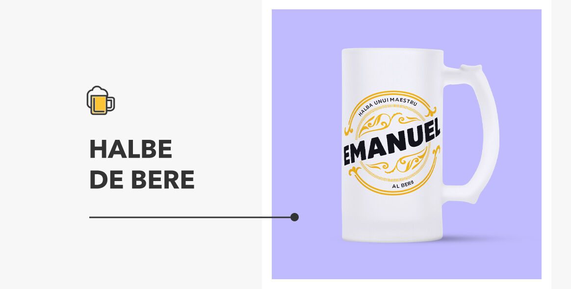Chopes à bière personnalisées