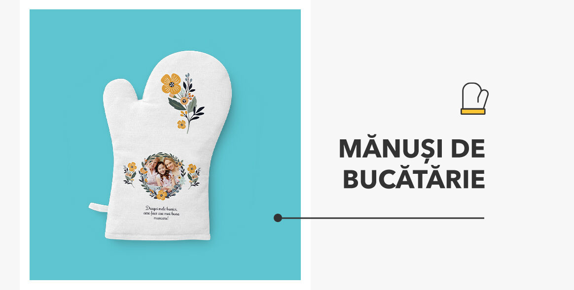 Gants et accessoires de cuisine personnalisés
