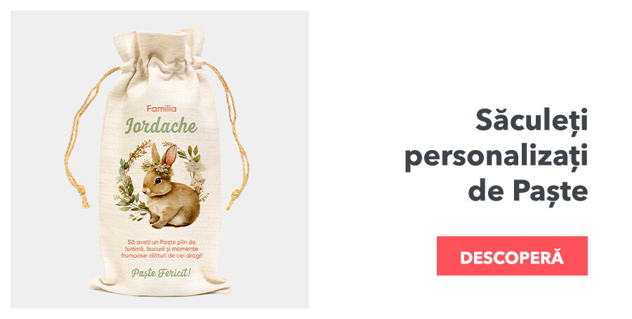 Sachets personnalisés pour les bouteilles de vin de Pâques