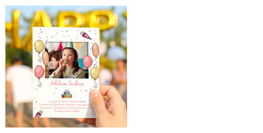 Cartes de vœux personnalisées pour un anniversaire