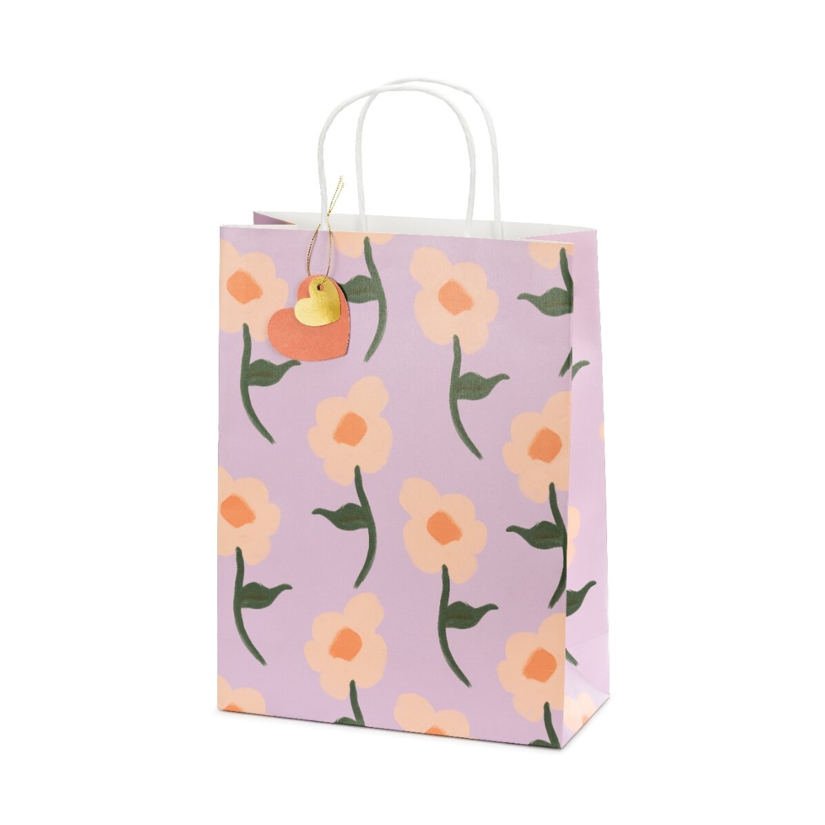 Sachet cadeau - motif floral varié