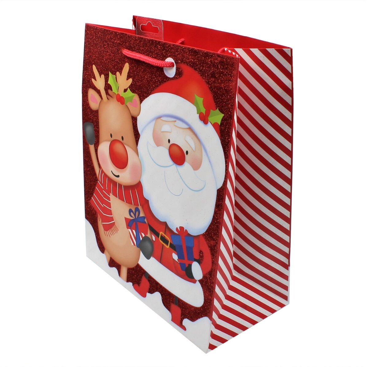 Sac cadeau - modèle Père Noël avec renne