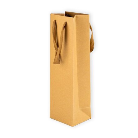 Sachet cadeau en papier kraft pour bouteille