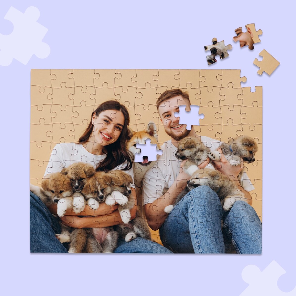 Puzzle personnalisé avec une photo de 24 x 19 cm