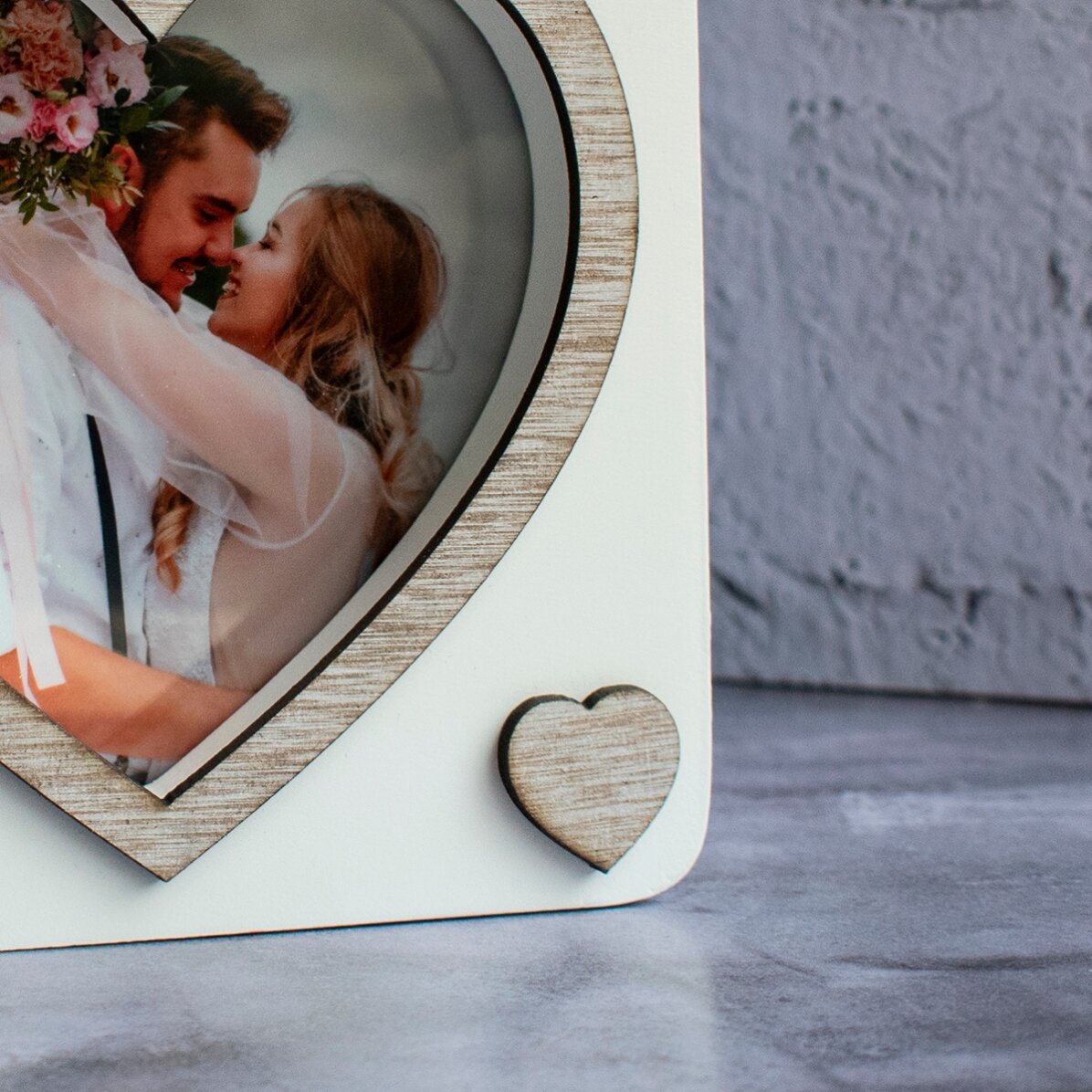 Cadre photo de bureau pour une photo - modèle laqué