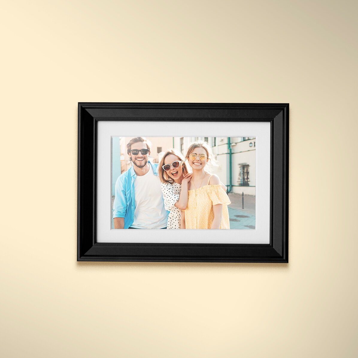 Cadre photo personnalisé avec une photo - passe-partout A5 paysage
