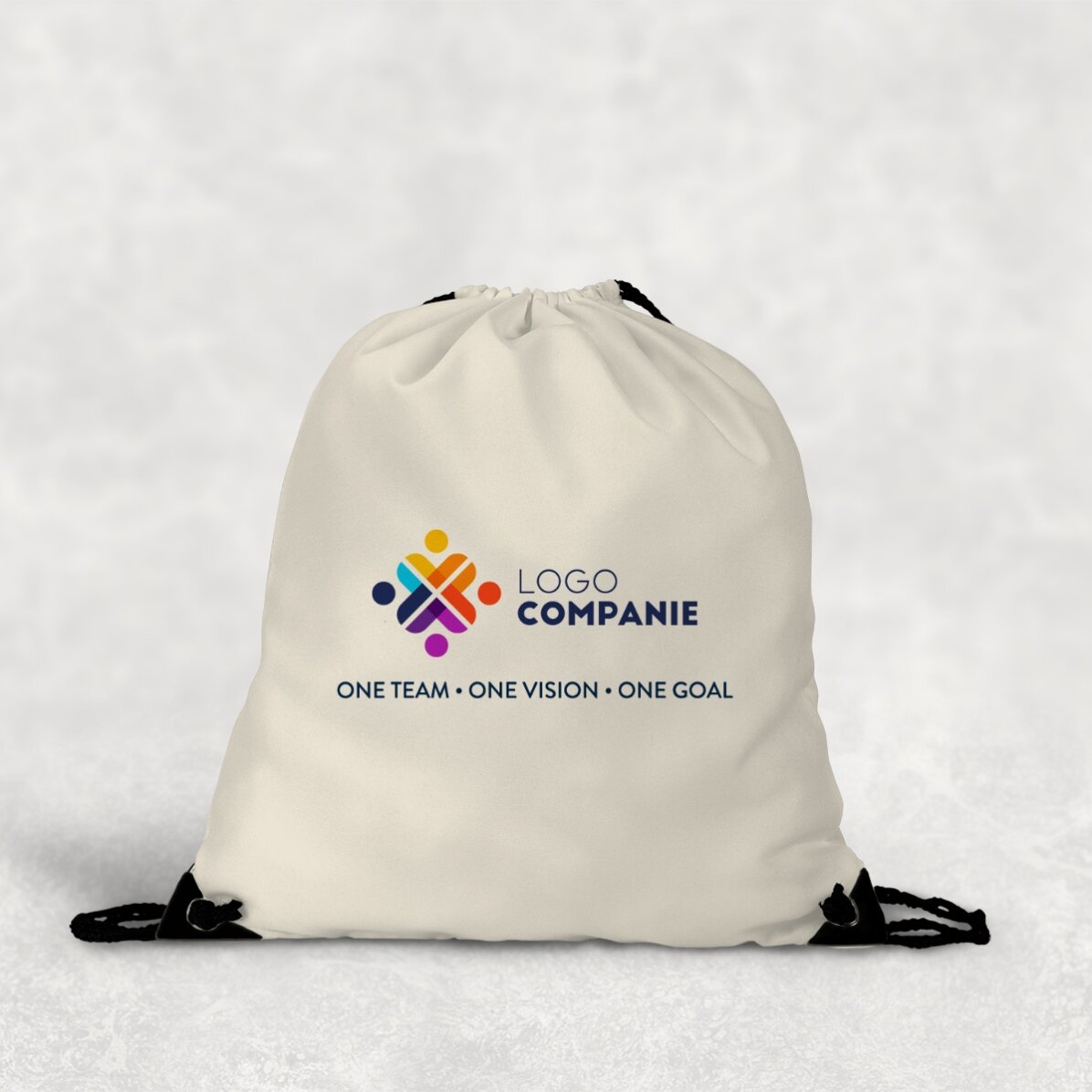 Sac à dos personnalisé avec logo et texte