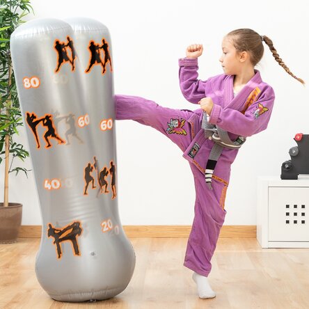 Sac de boxe gonflable pour enfants avec support