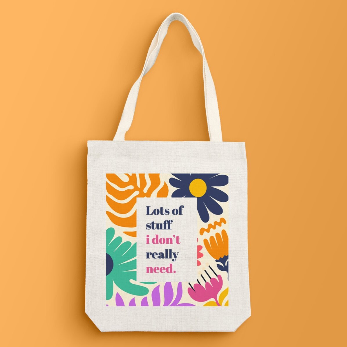 Sac personnalisé avec inscription - Flowers