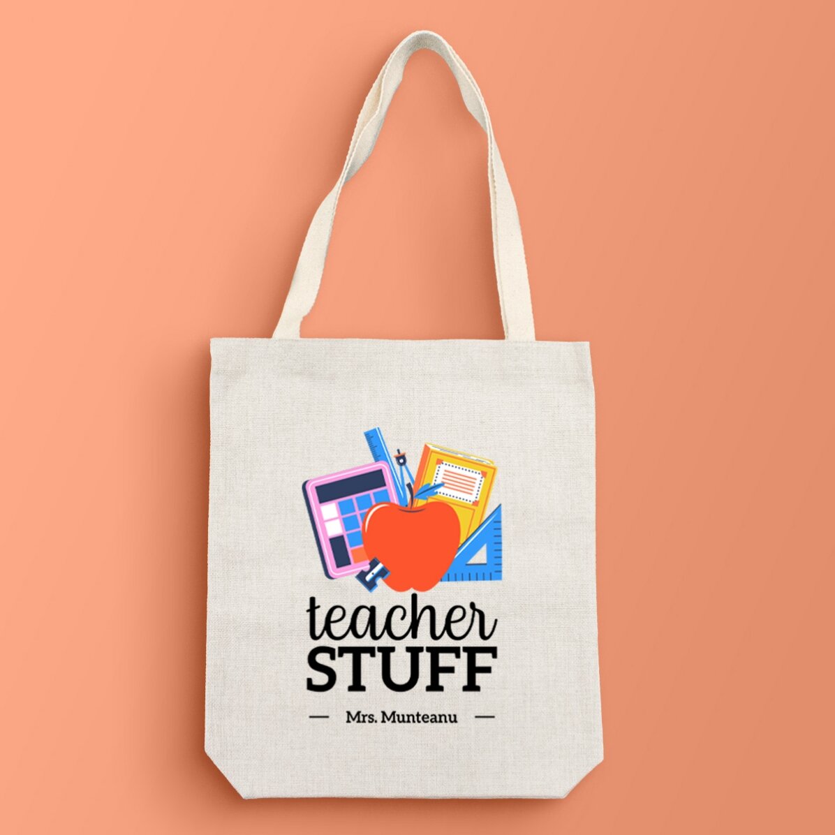 Sac personnalisé avec inscription - Teacher Stuff