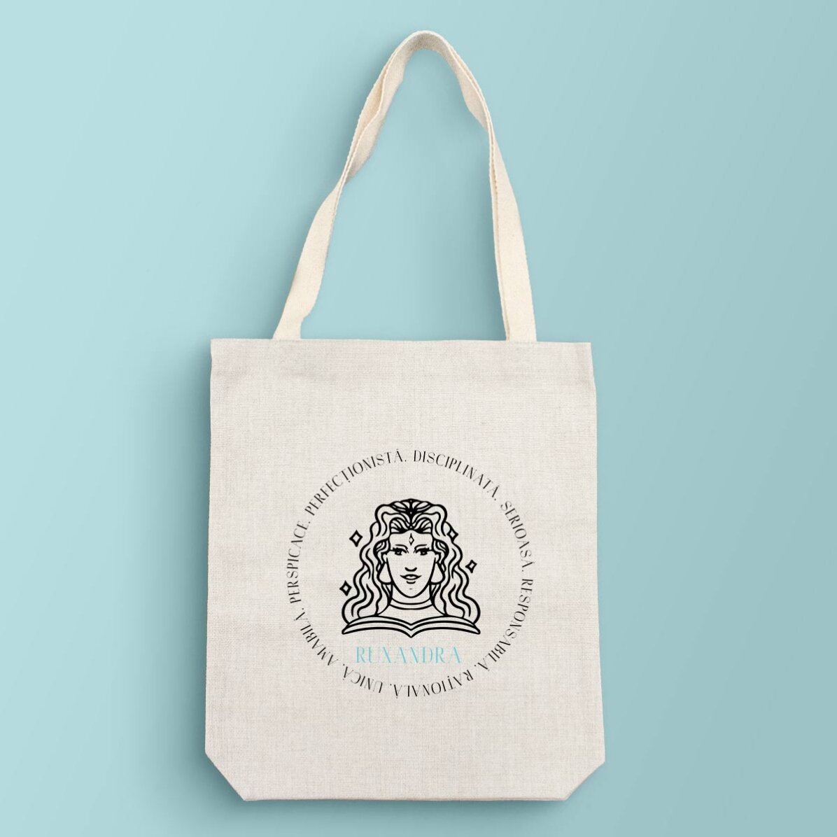 Sac personnalisé avec inscription - Signe du zodiaque : la Vierge