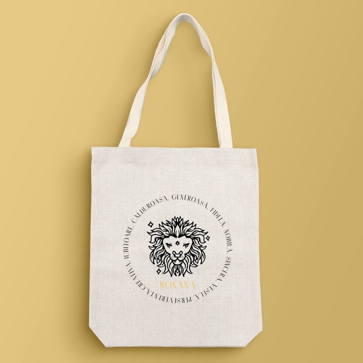 Sac personnalisé avec inscription - Signe du Lion
