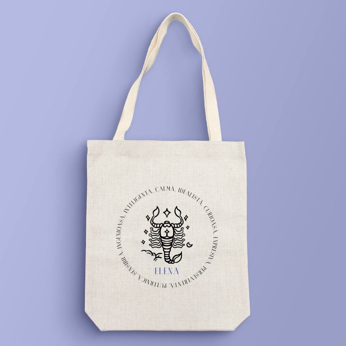 Sac personnalisé avec inscription - Signe du Scorpion