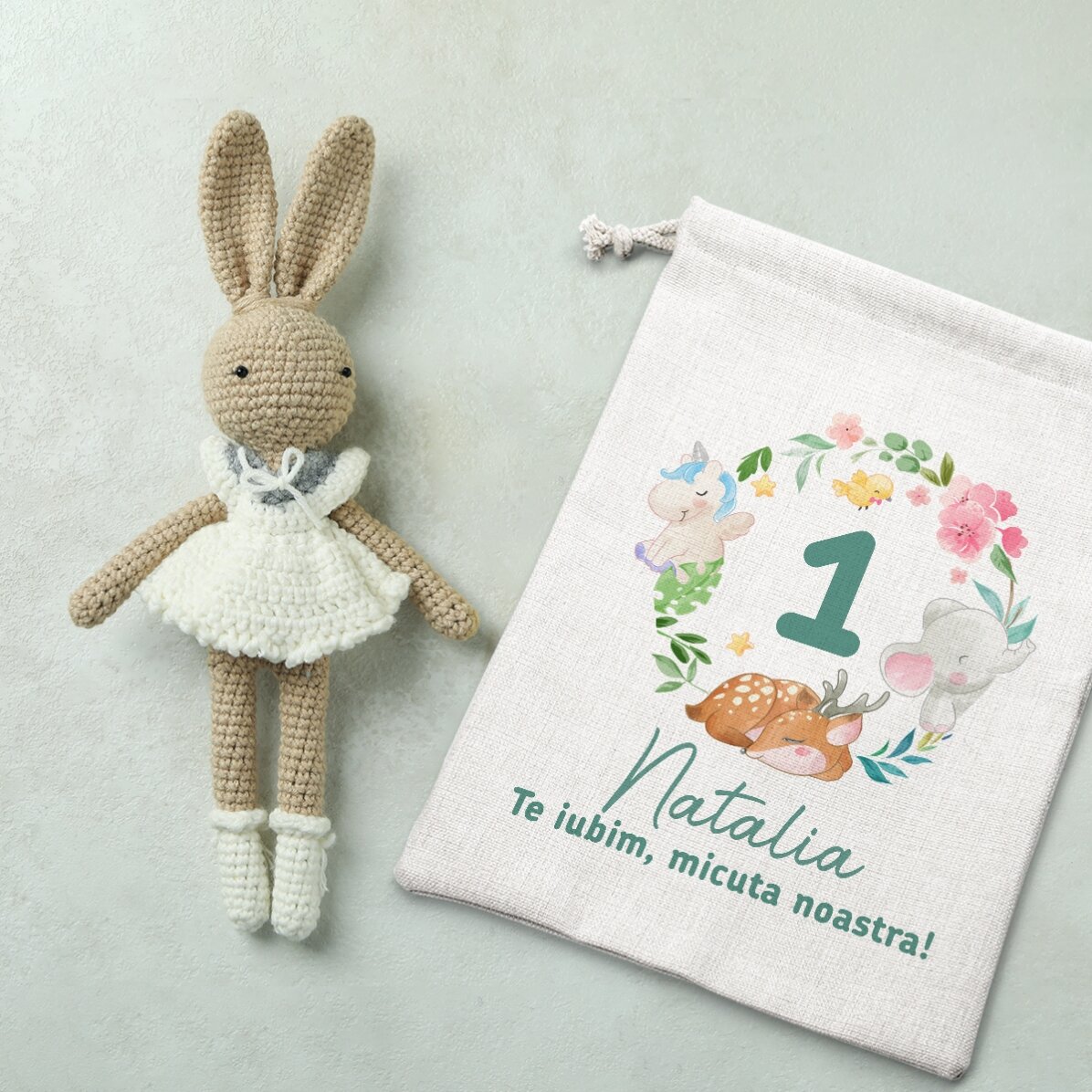 Petit sac cadeau personnalisé avec l