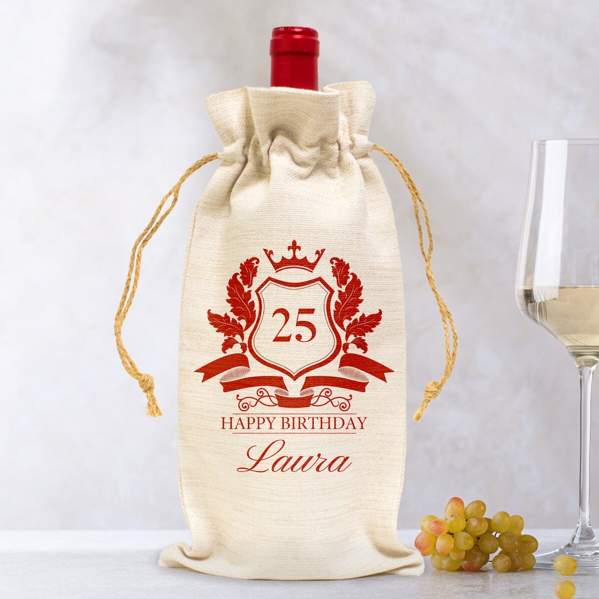 Sac personnalisé pour bouteille de vin - Royalty