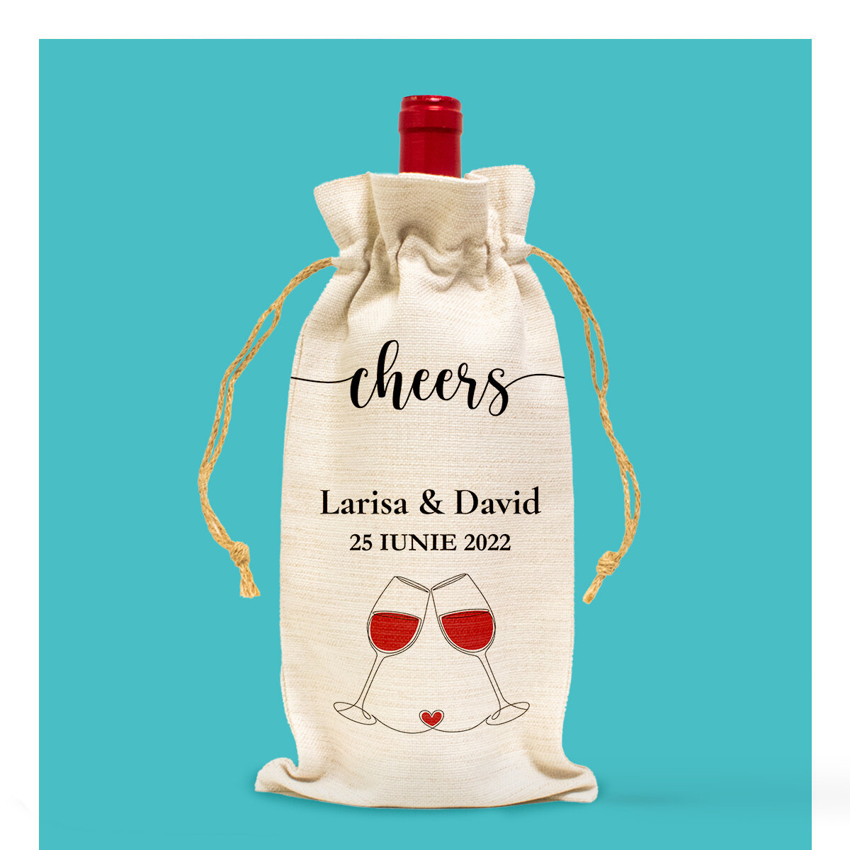 Sachets personnalisés pour bouteilles de vin