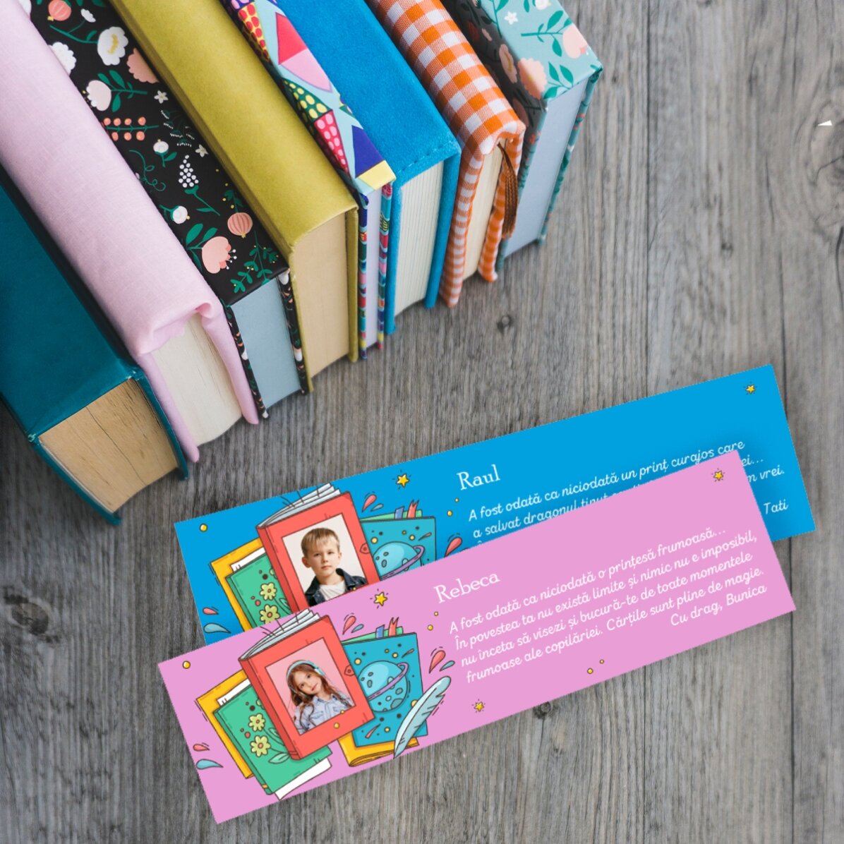 Marque-page personnalisé avec photo et message - Ton histoire