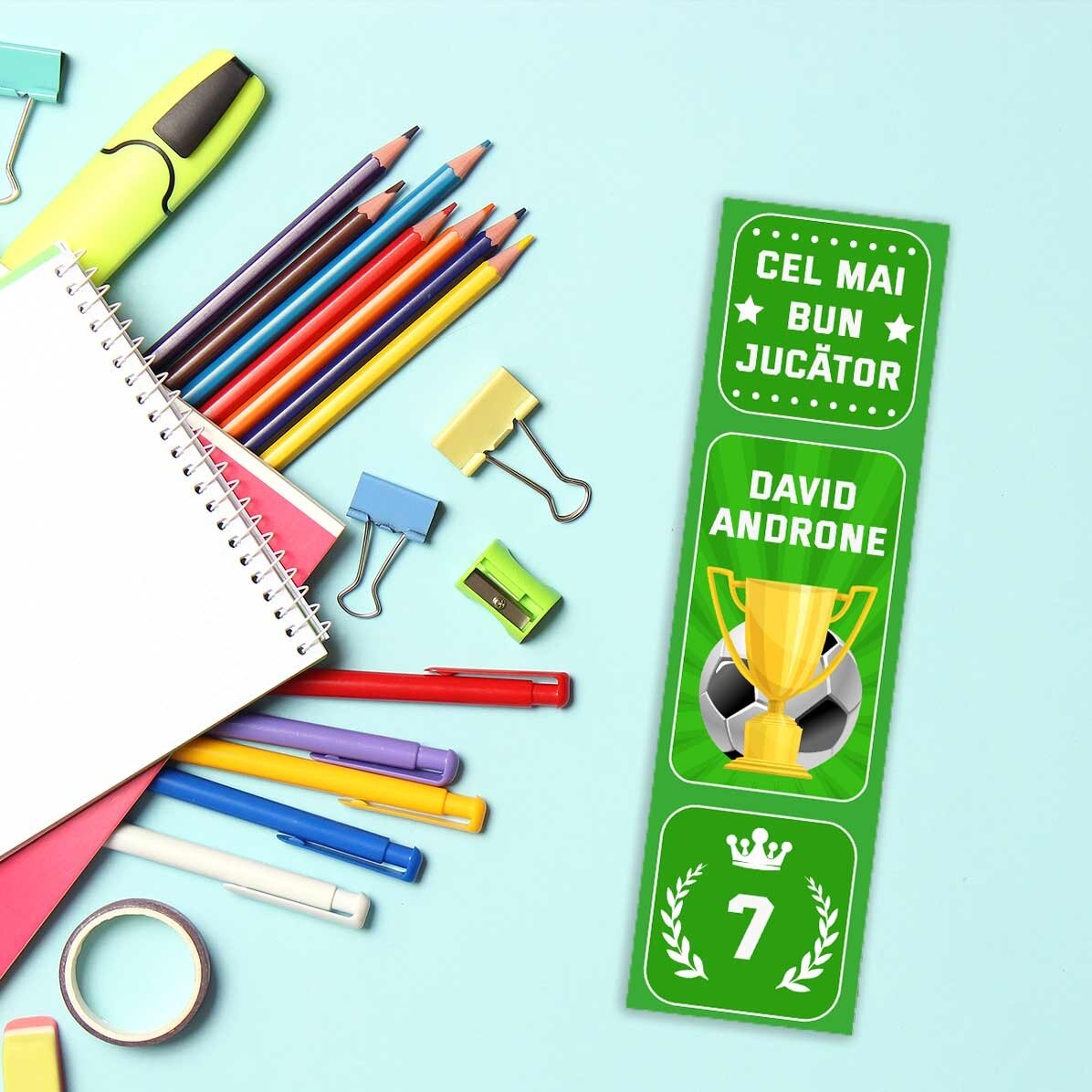 Marque-page personnalisé avec texte - Football