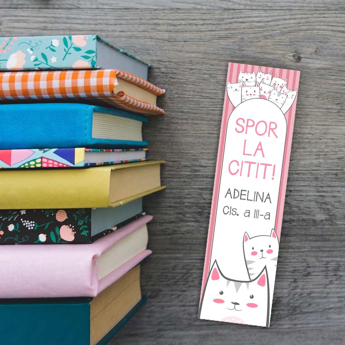 Marque-page personnalisé avec texte - Kitty