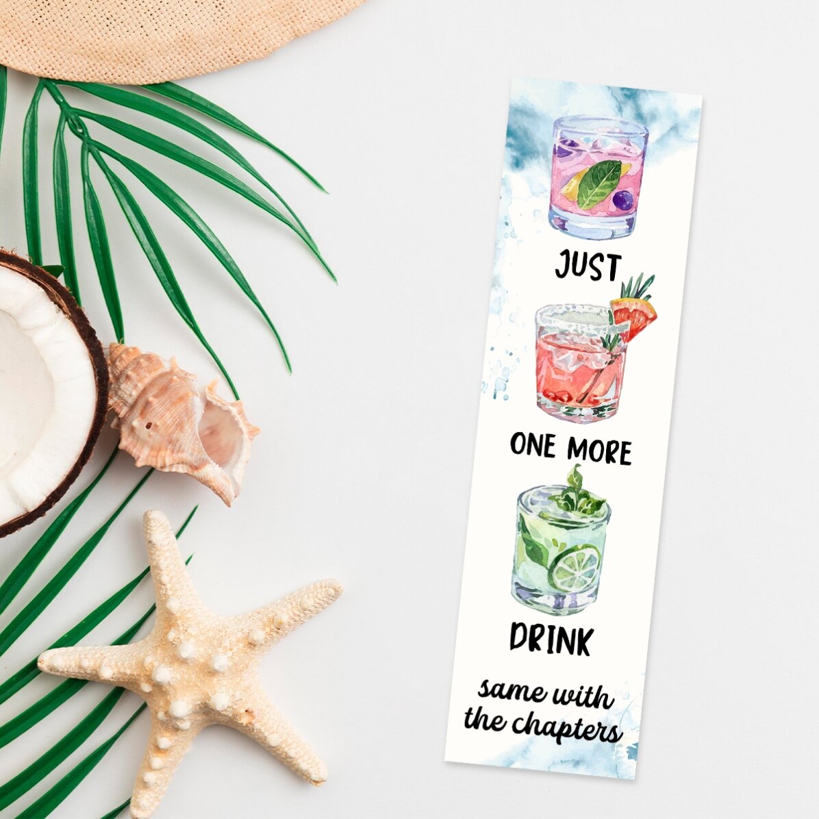 Marque-page personnalisé avec inscription - « One more drink »
