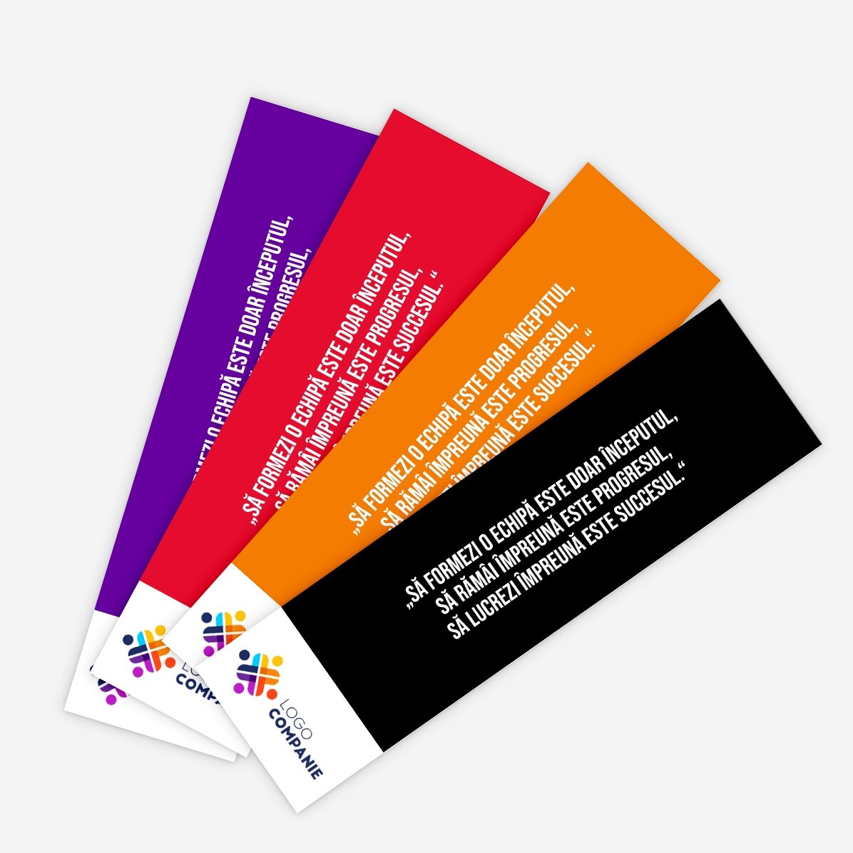 Marque-page personnalisé avec texte et logo