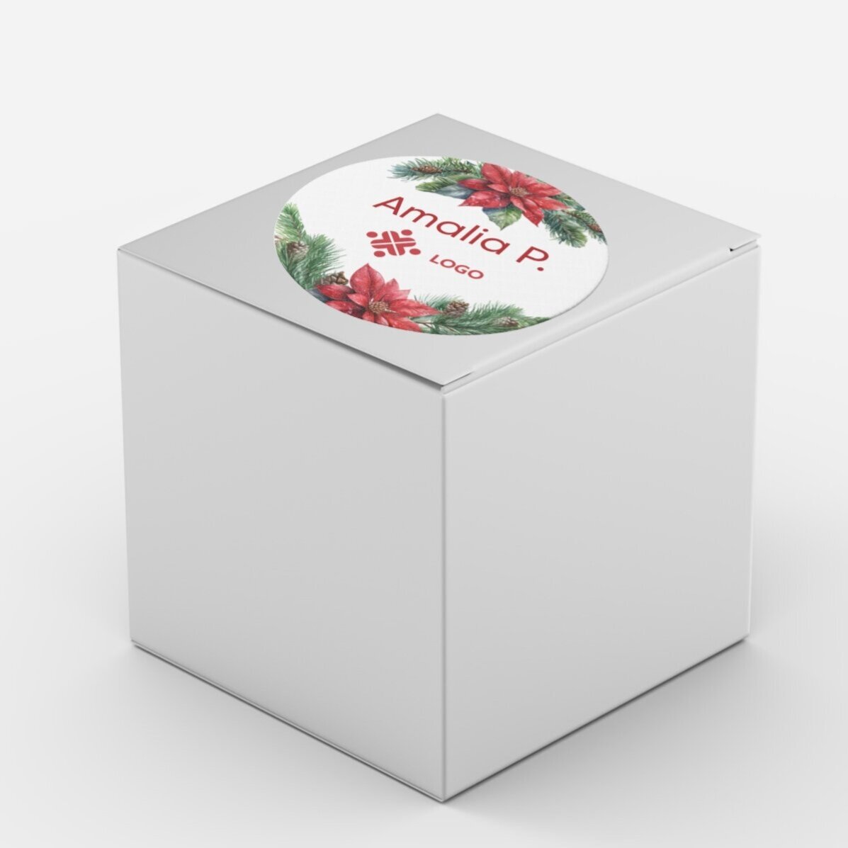 Coffret cadeau de Noël personnalisé avec logo et message - Noël
