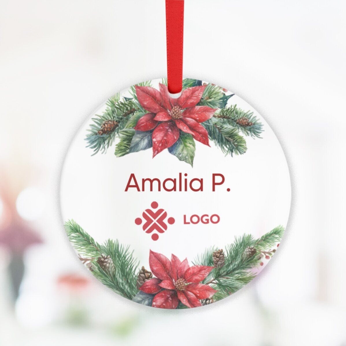 Coffret cadeau de Noël personnalisé avec logo et message - Noël